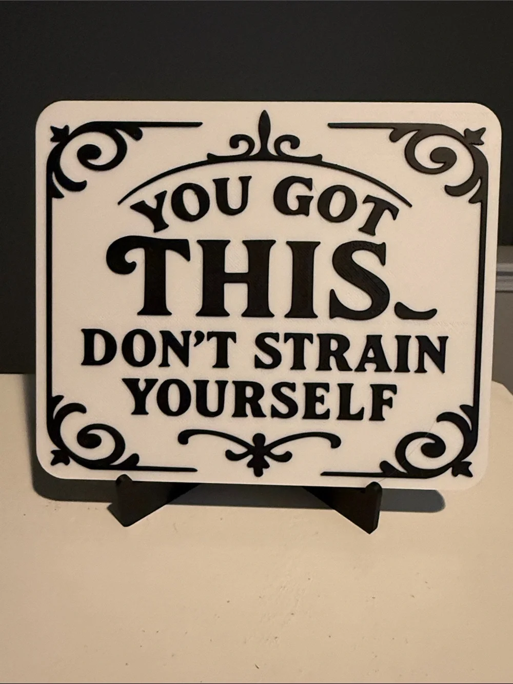 Black & White Bathroom Quote Coasters - Set of 6